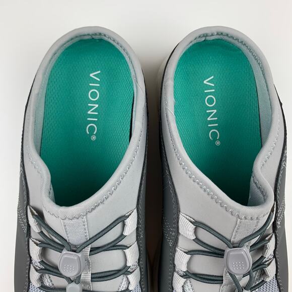 Vionic Zuri Mules Sneakers Slip On Comfort Shoes Grey Women's 7 Casual - Picture 5 of 12